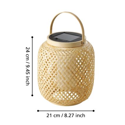 Eglo - LED Napelemes asztali lámpa LED/3,3W/3,7V 1800 mAh IP44