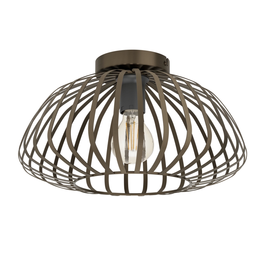 Eglo - Mennyezeti lámpa 1xE27/40W/230V, átm. 38,5 cm, bronzszínű