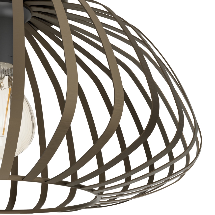 Eglo - Mennyezeti lámpa 1xE27/40W/230V, átm. 38,5 cm, bronzszínű