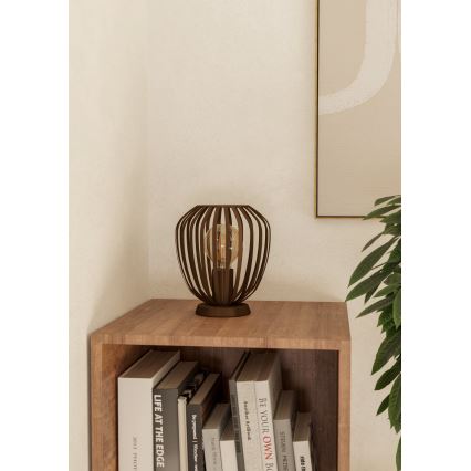 Eglo - Asztali lámpa 1xE27/40W/230V bronzszínű