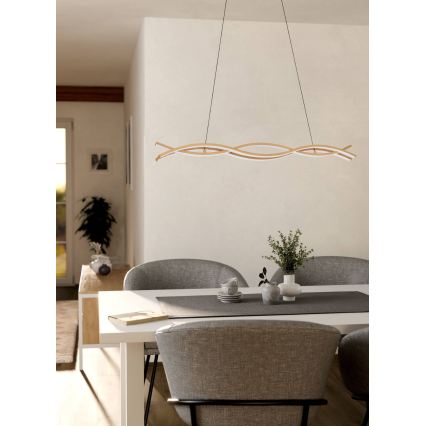 Eglo - kábeles LED függőlámpa LED/35W/230V bézs