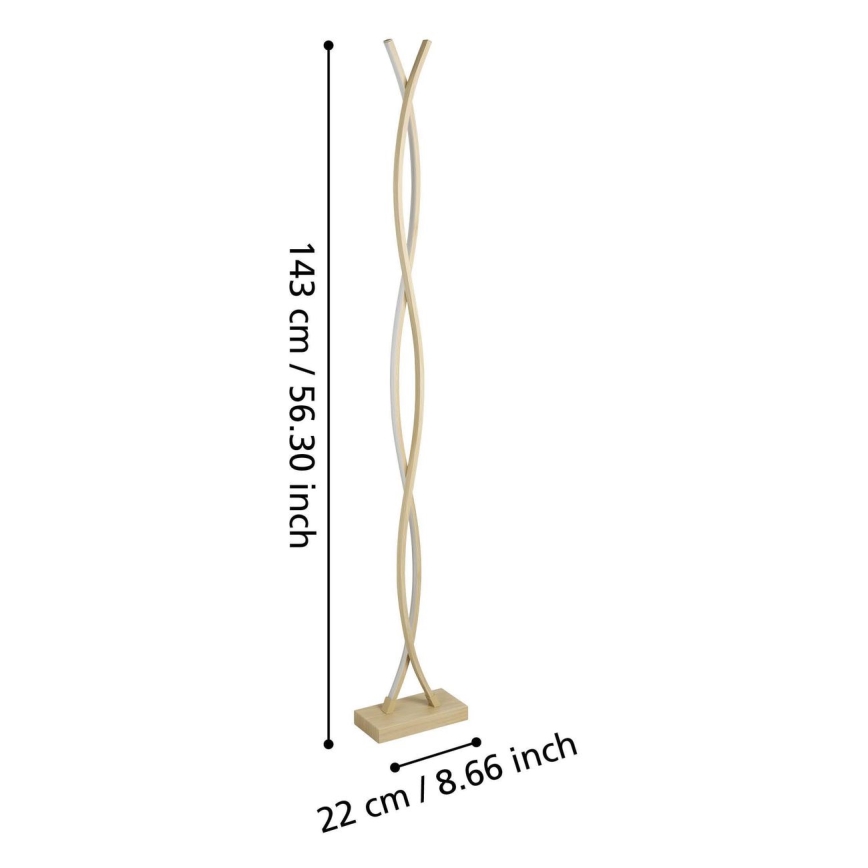Eglo - LED állólámpa LED/36W/230V arany
