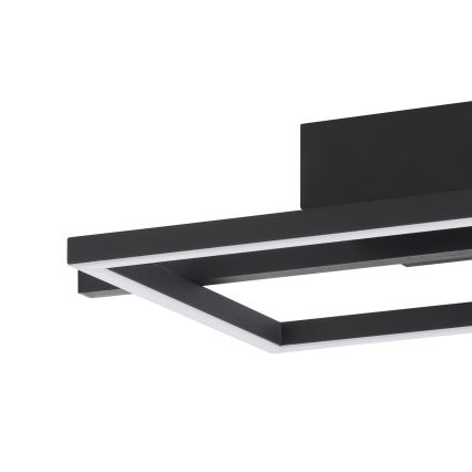 Eglo - LED RGBW Dimmelhető mennyezeti lámpa LED/17W/230V 2700-6500K fekete + távirányítás