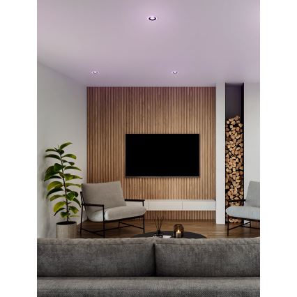 Eglo - 3 darabos LED RGBW dimmelhető fürdőszobai süllyesztett lámpa LED/3,8W/230V 2700-6500K IP44 + távirányító