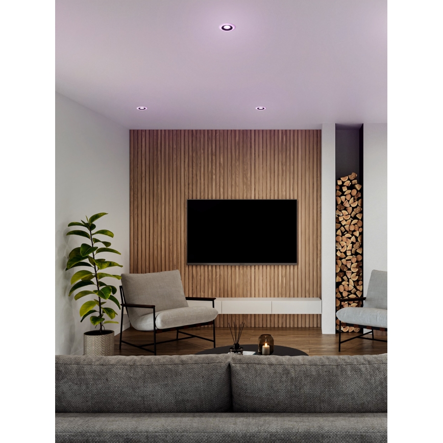 Eglo - 3 darabos LED RGBW dimmelhető fürdőszobai süllyesztett lámpa LED/3,8W/230V 2700-6500K IP44 + távirányító