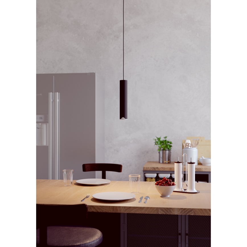 Eglo - LED RGBW Dimmelhető csillár zsinóron LED/3,7W/230V 2700-6500K fekete
