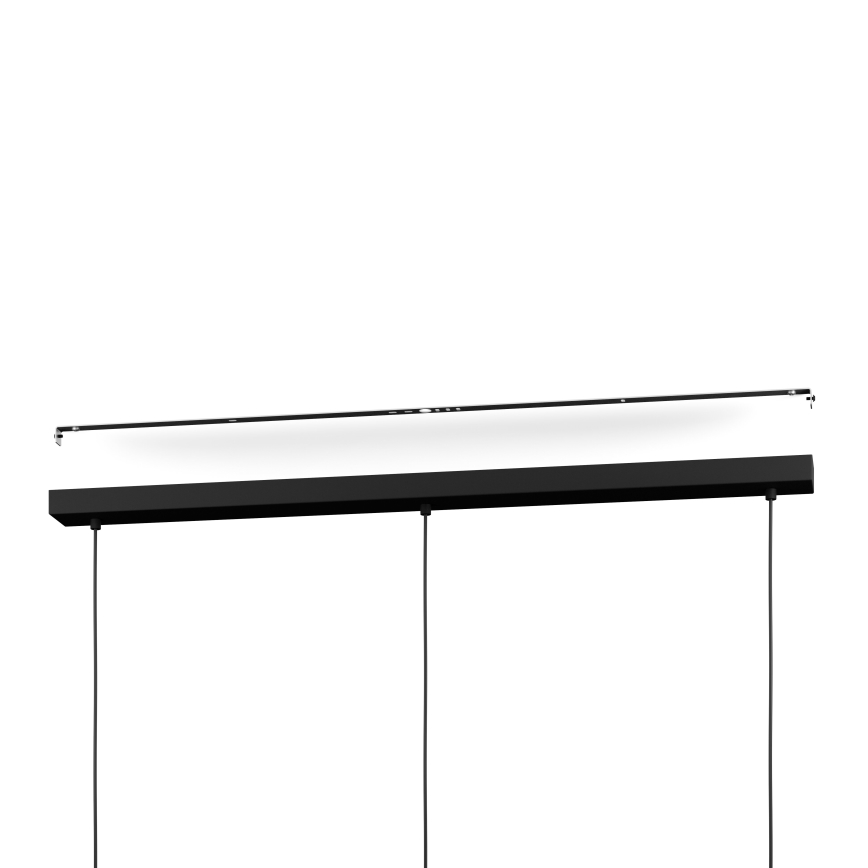 Eglo - LED RGBW Dimmelhető csillár zsinóron 3xLED/3,7W/230V 2700-6500K fekete