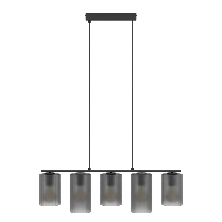 Eglo - Csillár zsinóron COLOMERA 5xE27/40W/230V szürke
