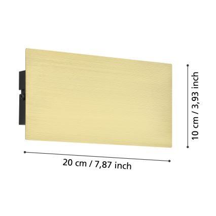 Eglo - LED fali lámpa LED/6W/230V 3000K arany
