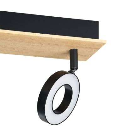 Eglo - LED spotlámpa 2xLED/4,2W/230V fekete/barna