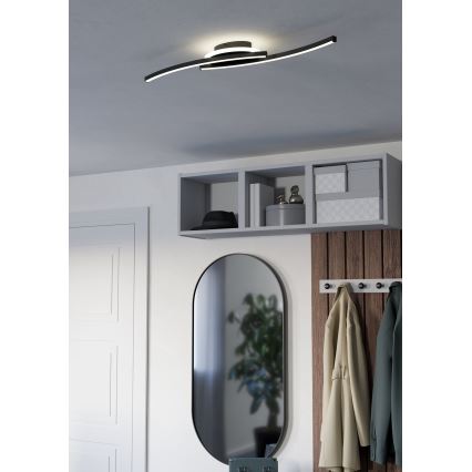 Eglo - LED Mennyezeti lámpa LED/12W/230V 4000K fekete