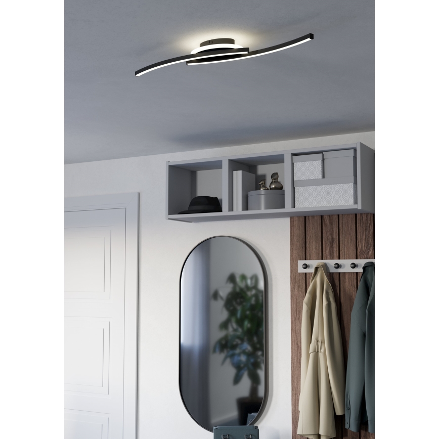 Eglo - LED Mennyezeti lámpa LED/12W/230V 4000K fekete