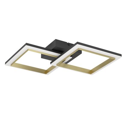 Eglo - LED Dimmelhető mennyezeti lámpa LED/18,4W/230V 4000K fekete/arany