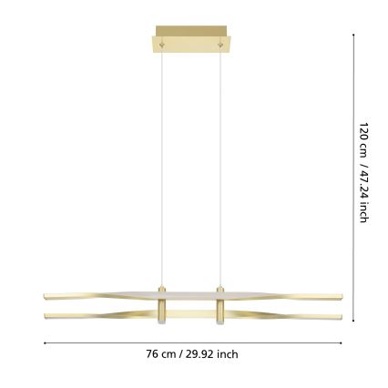 Eglo - LED csillár kábellel LED/21W/230V aranyszínű