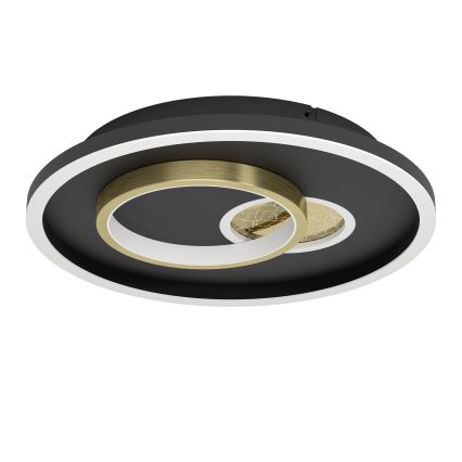 Eglo - LED mennyezeti lámpatest LED/14W/230V + LED/8,5W átm. 38 cm fekete/arany
