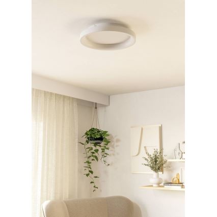 Eglo - LED Dimmelhető mennyezeti lámpa LED/12W/230V 2700-6500K fehér + távirányítás