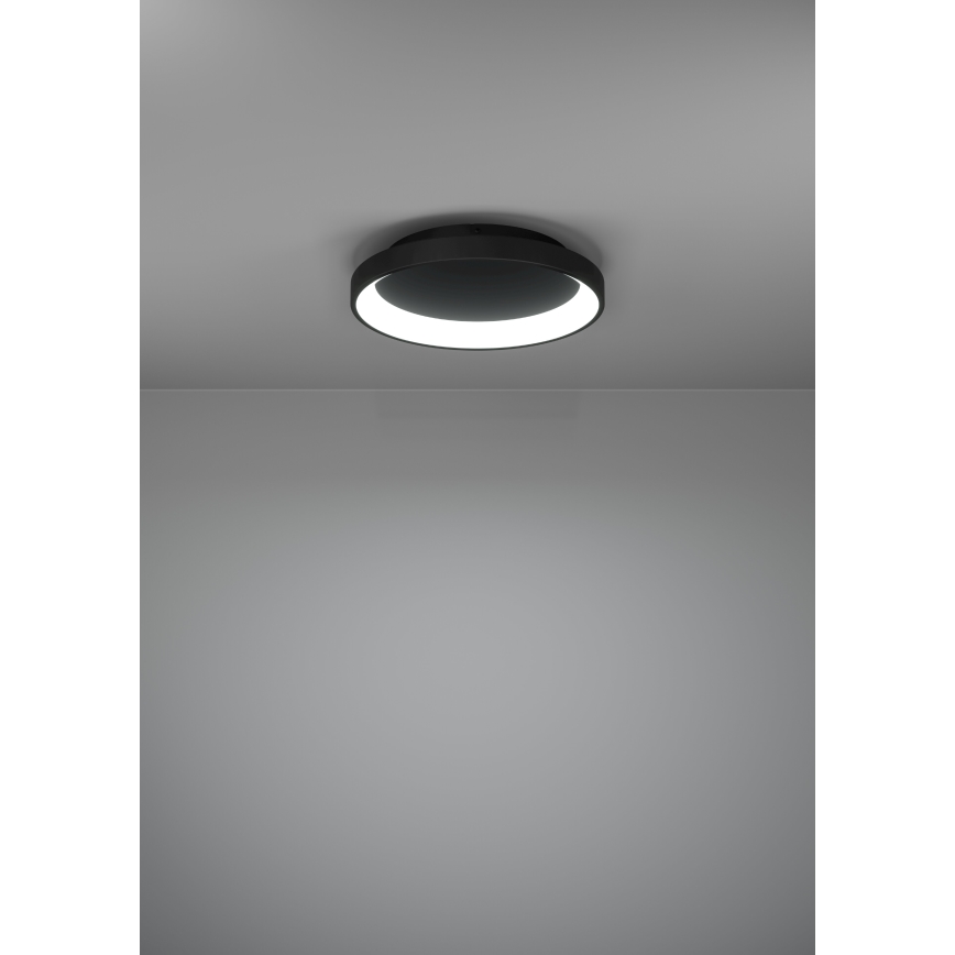 Eglo - LED Dimmelhető mennyezeti lámpa LED/12W/230V 2700-6500K fekete + távirányítás