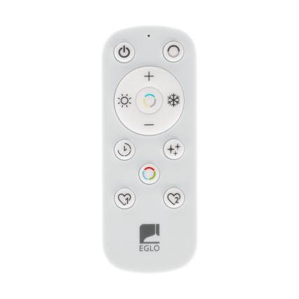Eglo - LED Dimmelhető mennyezeti lámpa LED/12W/230V 2700-6500K fekete + távirányítás