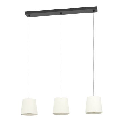 Eglo - Csillár zsinóron 3xE27/60W/230V fehér