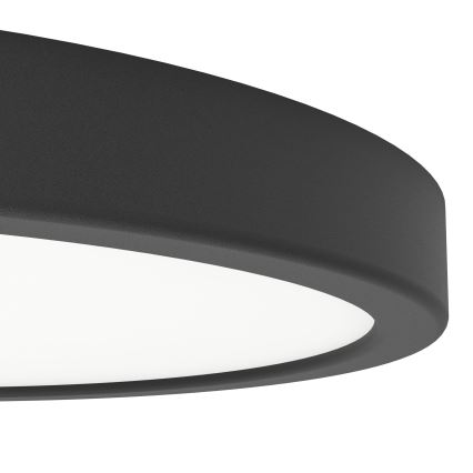 Eglo - LED mennyezeti lámpatest, 14,2 W, 230 V, 2700/4000/6500 K, átm. 27,8 cm, fekete