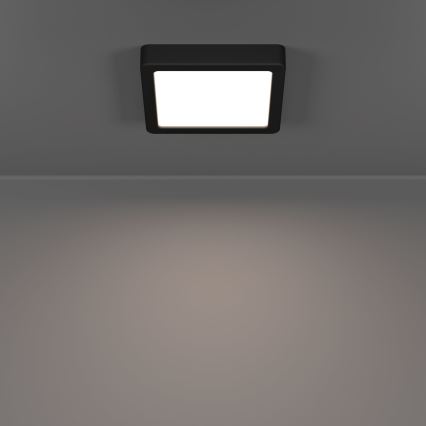 Eglo - LED mennyezeti lámpa LED/7W/230V 2700/4000/6500K 15x15cm fekete
