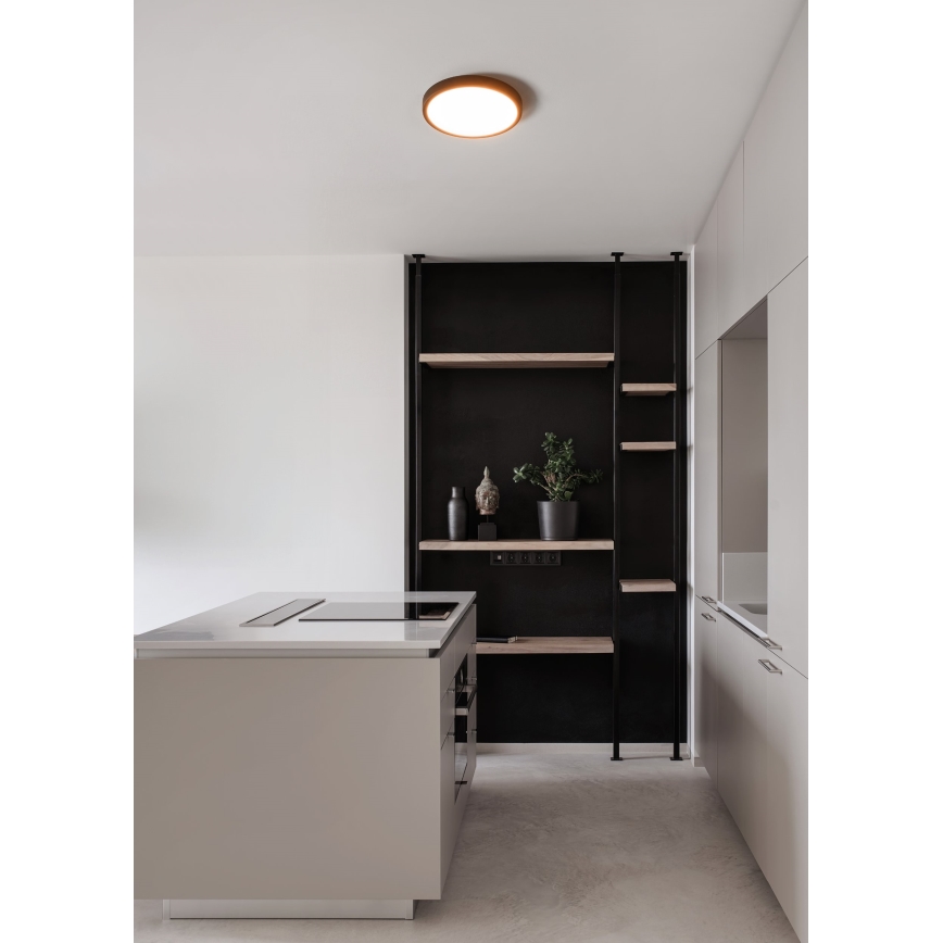 Eglo - LED fürdőszobai mennyezeti lámpa LED/14,2W/230V 2700/4000/6500K átm. 27,8 cm IP44 fekete