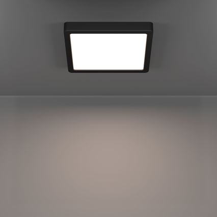 Eglo - LED fürdőszobai mennyezeti lámpa LED/10,5W/230V 2700/4000/6500K 22x22 cm IP44 fekete