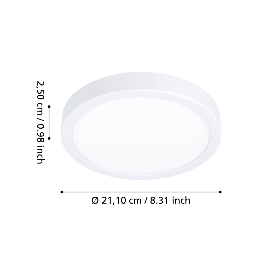 Eglo - LED fürdőszobai mennyezeti lámpa LED/11,5W/230V 2700/4000/6500K átm. 21,1 cm IP44 fehér