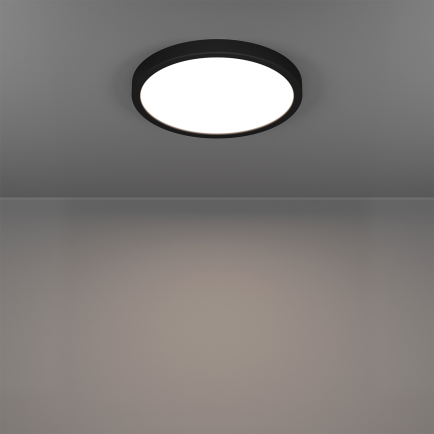 Eglo - LED RGBW fényerőszabályozható fürdőszobai mennyezeti lámpatest LED/14,3W/230V 2700-6500K átm. 27,8cm IP44 fekete