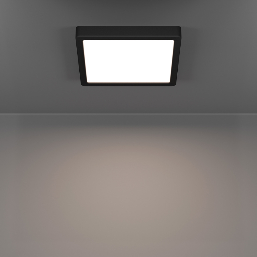 Eglo - RGBW LED dimmelhető fürdőszobai mennyezeti lámpatest LED/10,5W/230V 2700-6500K 22x22 cm IP44 fekete
