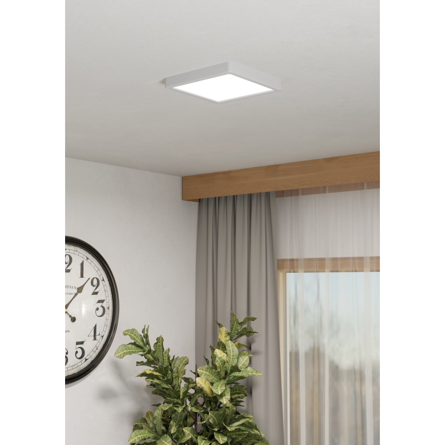 Eglo - LED RGBW Dimmelhető fürdőszobai mennyezeti lámpatest LED/10,5W/230V 2700-6500K 22x22 cm IP44 fehér