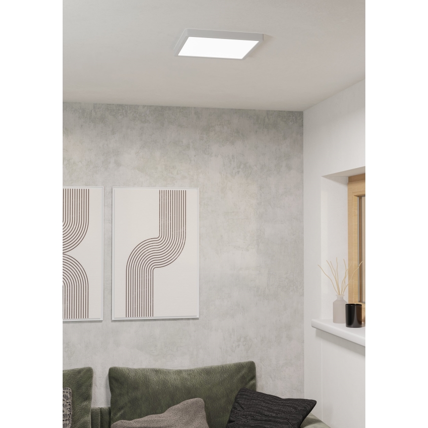 Eglo - LED RGBW dimmelhető fürdőszobai mennyezeti lámpatest LED/13,5W/230V 2700-6500K 29,5x29,5 cm IP44 fehér