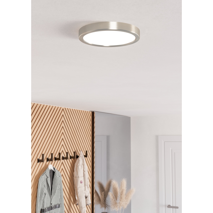Eglo - LED RGBW Dimmelhető fürdőszobai mennyezeti lámpatest LED/11,2W/230V 2700-6500K átm. 21,1 cm IP44 matt króm