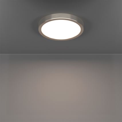 Eglo - LED RGBW Dimmelhető fürdőszobai mennyezeti lámpatest LED/11,2W/230V 2700-6500K átm. 21,1 cm IP44 matt króm