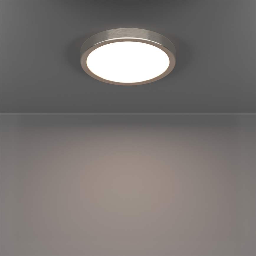 Eglo - LED RGBW Dimmelhető fürdőszobai mennyezeti lámpatest LED/11,2W/230V 2700-6500K átm. 21,1 cm IP44 matt króm