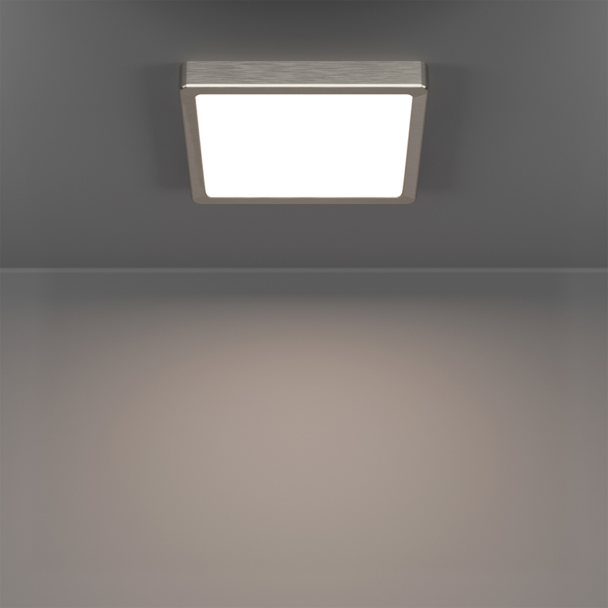 Eglo - LED RGBW Dimmelhető fürdőszobai mennyezeti lámpa LED/10,5W/230V 2700-6500K 22x22 cm IP44 matt króm