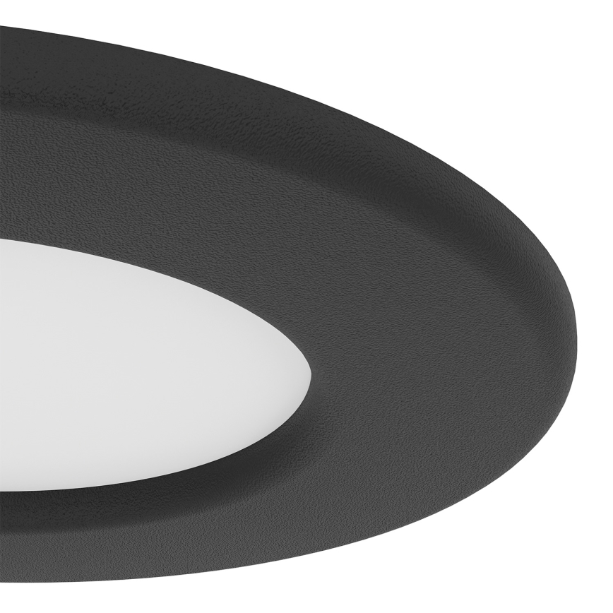 Eglo - 3 darabos készlet: süllyesztett LED lámpatest, 3,7 W, 230 V, 2700/4000/6500 K, átm. 8,8 cm, fekete