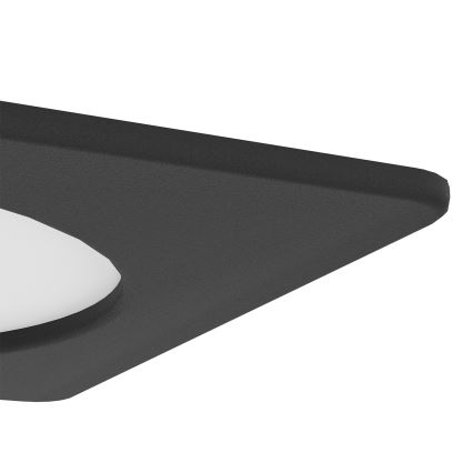 Eglo - süllyesztett LED lámpatest LED/6,3W/230V 2700/4000/6500K 11,9x11,9 cm fekete