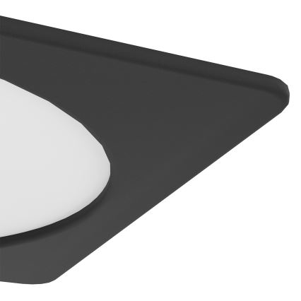 Eglo - Elegáns beépíthető LED mennyezeti lámpa LED/18,5W/230V 2700/4000/6500K 21,6x21,6 cm fekete