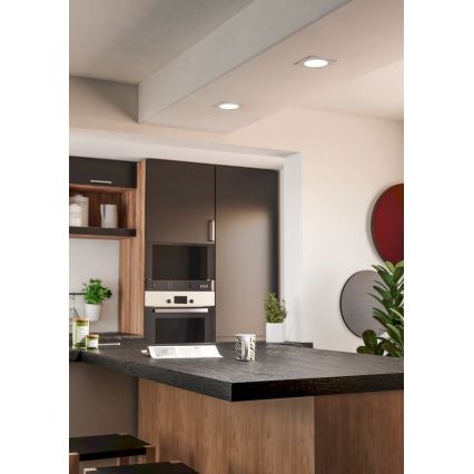 Eglo - LED süllyesztett mennyezeti lámpa LED/6,3W/230V 2700/4000/6500K 11,9x11,9 cm fehér