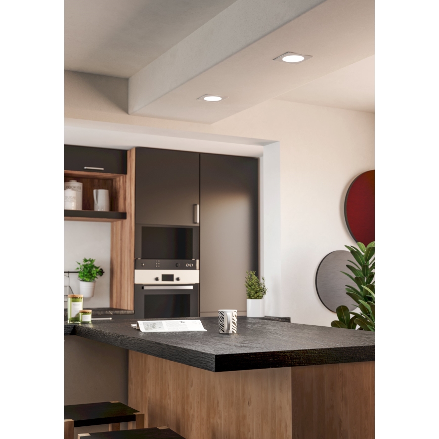 Eglo - LED süllyesztett mennyezeti lámpa LED/6,3W/230V 2700/4000/6500K 11,9x11,9 cm fehér