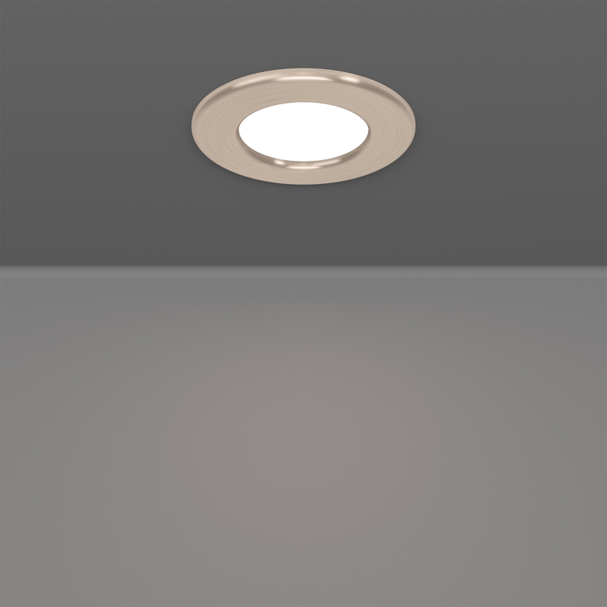 Eglo - 3 darabos szett: beépíthető mennyezeti LED lámpa LED/3,7W/230V 2700/4000/6500K Ø 8,8 cm matt króm