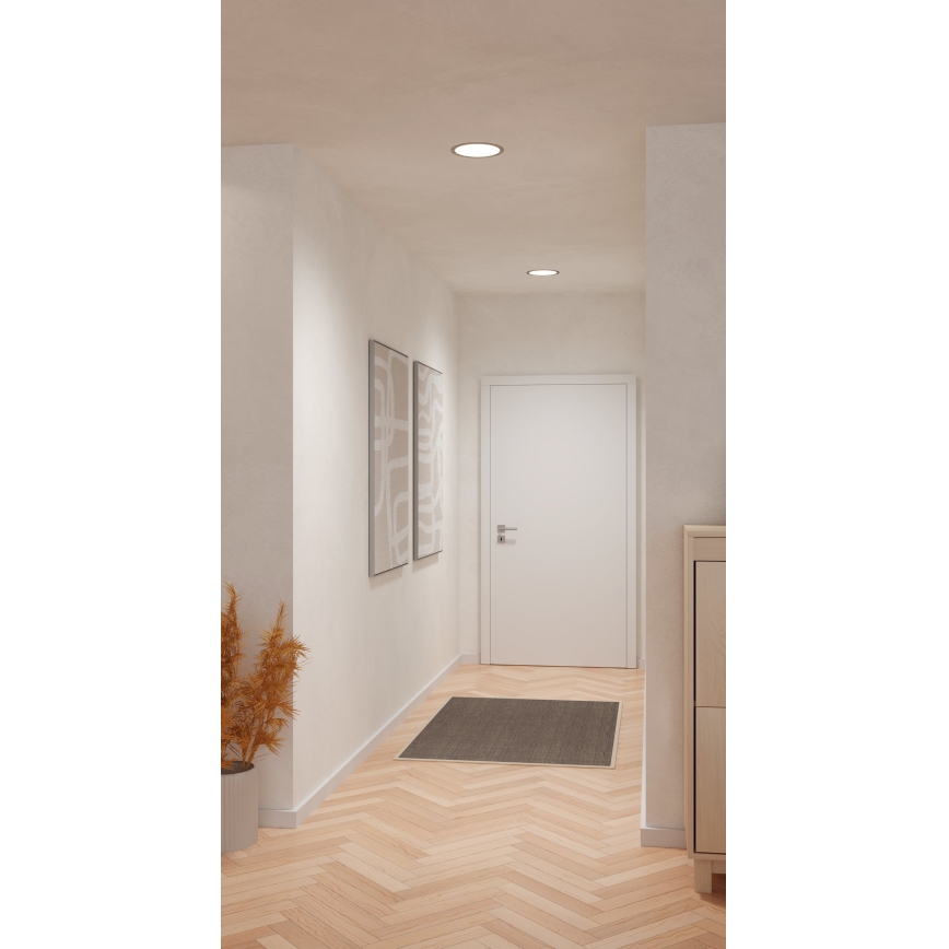 Eglo - LED beépíthető mennyezeti lámpa LED/18,5W/230V 2700/4000/6500K Ø 21,6 cm matt króm