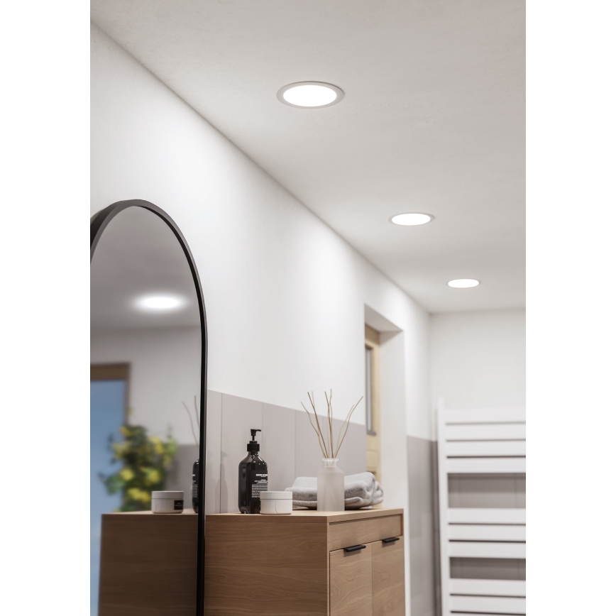 Eglo - LED fürdőszobai süllyesztett lámpatest LED/10,5W/230V 2700/4000/6500K átm. 16,8 cm IP44 fehér