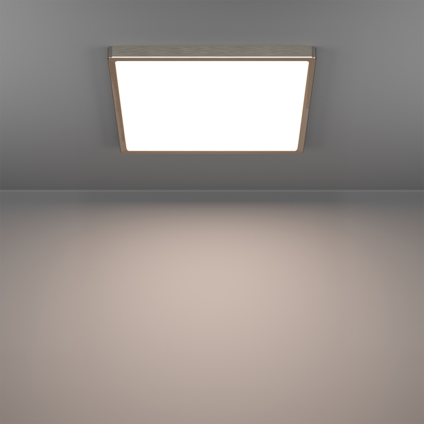 Eglo - LED RGBW Fényerőszabályozható fürdőszobai mennyezeti lámpa LED/17,8W/230V 2700-6500K 39x39 cm IP44 matt króm
