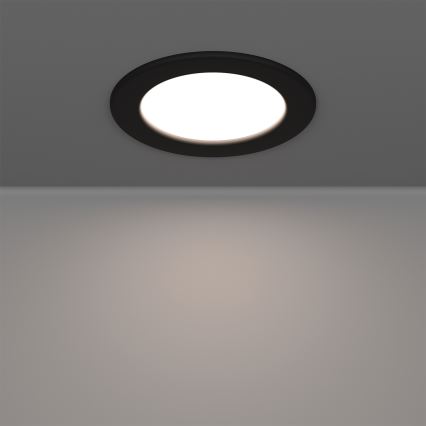 Eglo - LED RGBW Dimmelhető fürdőszobai süllyeszthető mennyezeti lámpa LED/5W/230V 2700-6500K átm. 12 cm IP44 fekete