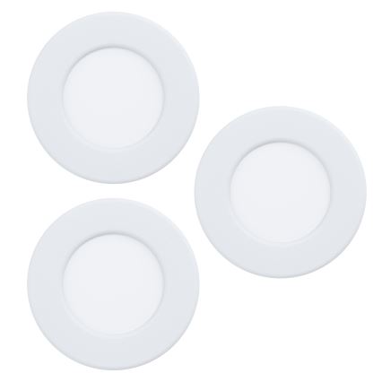 Eglo - SZETT 3xLED RGBW dimmelhető fürdőszobai süllyesztett mennyezeti lámpa LED/2,8W/230V 2700-6500K átm. 8,8 cm IP44 fehér