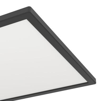Eglo - LED Dimmelhető fürdőszobai lámpa LED/17,6W/230V 2700-6500K 39x39 cm IP44 fekete + távirányítás