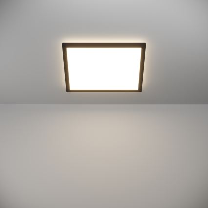 Eglo - LED Dimmelhető fürdőszobai lámpa LED/17,6W/230V 2700-6500K 39x39 cm IP44 fekete + távirányítás