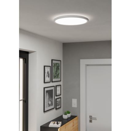 Eglo - LED Dimmelhető fürdőszobai lámpa LED/18,5W/230V 2700-6500K átm. 38,9 cm IP44 fehér + távirányítás